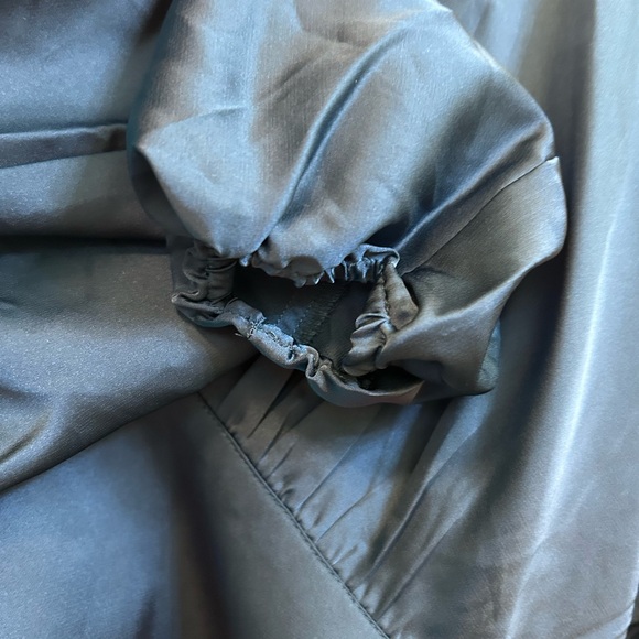 Banana Republic Cropped Blousant Sleeve Blouse Teal Size 2 - Picture 4 of 5